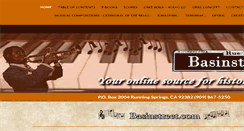 Desktop Screenshot of basinstreet.com